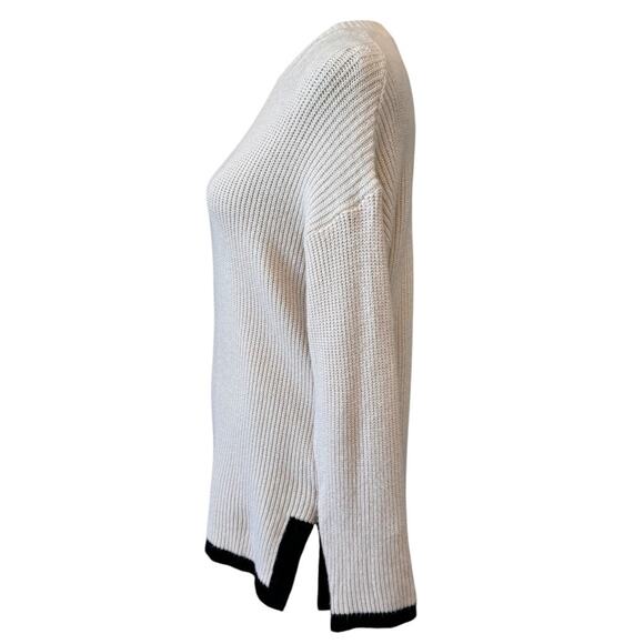 NEW T TAHARI Tan Long Sleeve Crew Neck Pullover Sweater Size M - Picture 4 of 6